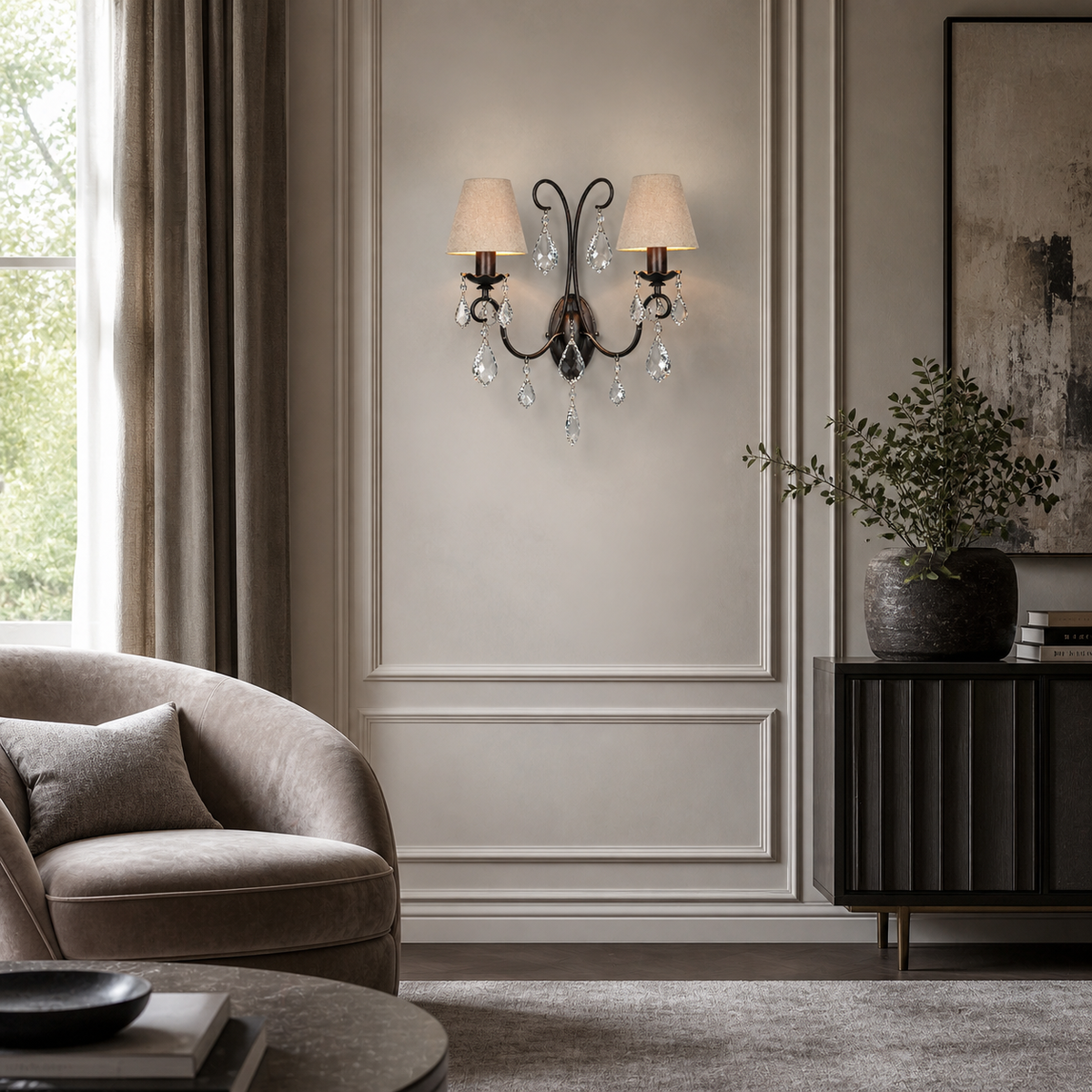Lámpara de Pared Drei 1664W - Óxido