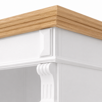Westcott White Oak Bathroom Storage Cabinet - 55 x 41 x 200 cm