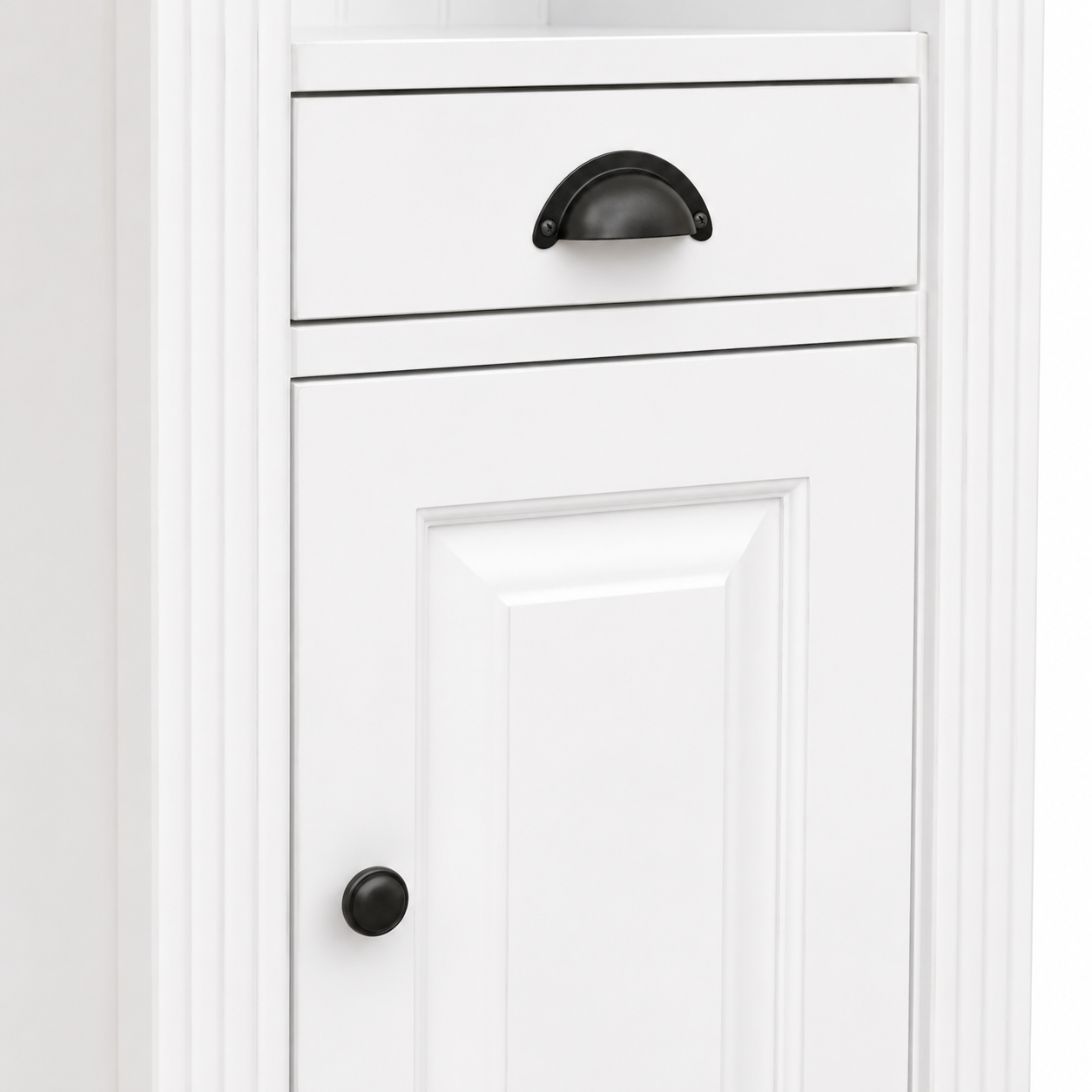 Westcott White Oak Bathroom Storage Cabinet - 55 x 41 x 200 cm