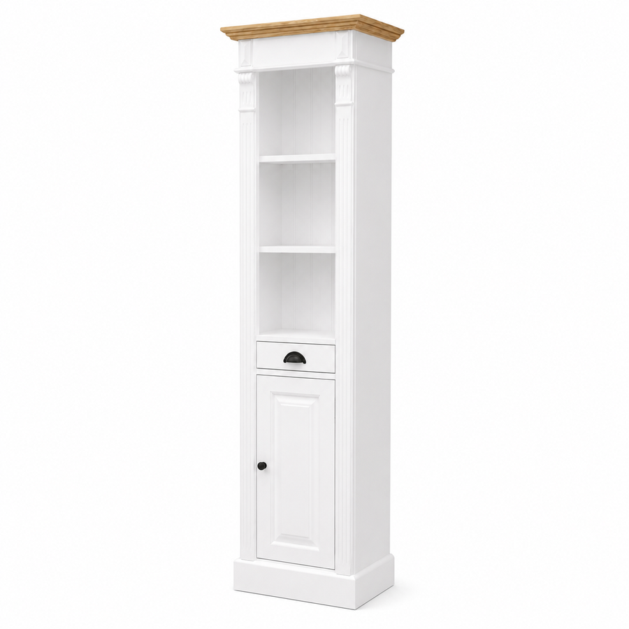 Westcott White Oak Bathroom Storage Cabinet - 55 x 41 x 200 cm