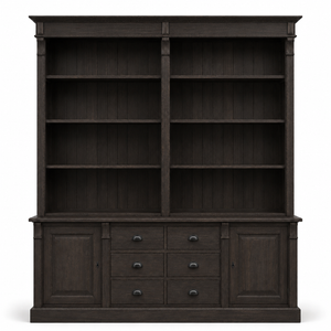 Dressoir - Ardenne - Massief eiken - 223 x 51 x 228 cm - Donkergroen