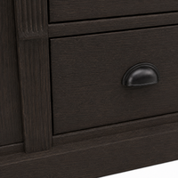 Sideboard - Ardenne - Solid Oak - 223 x 51 x 228 cm - Dark Green