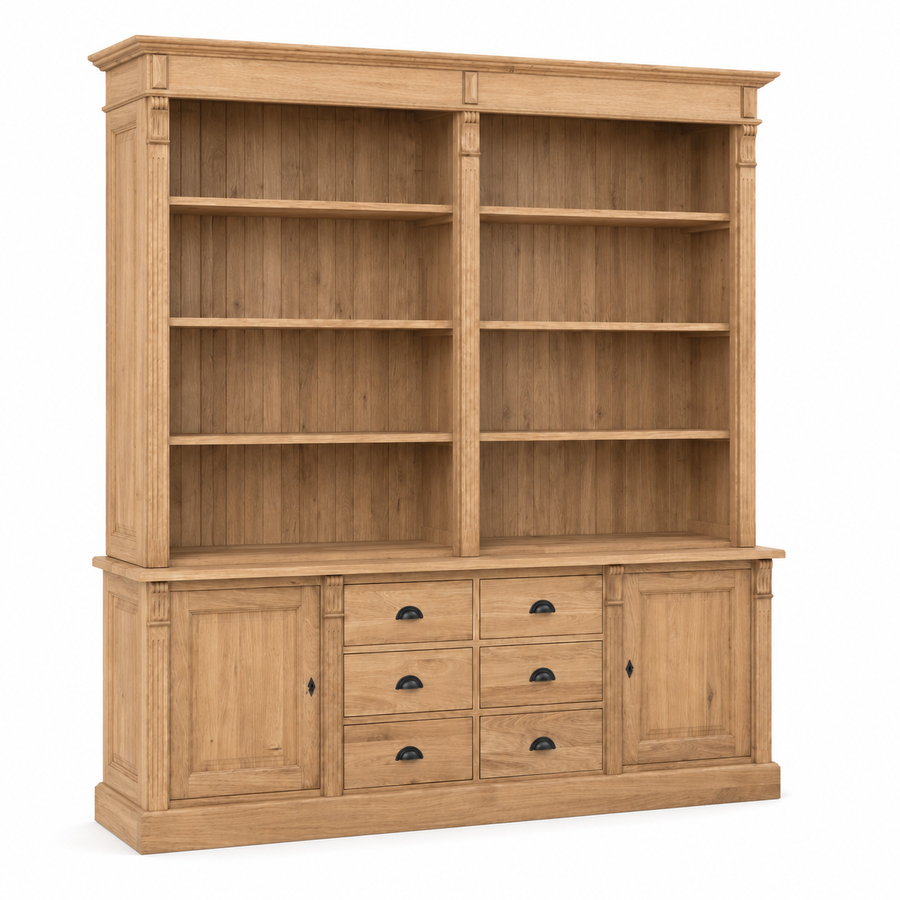 Sideboard - Ardenne - Solid Oak - 223 x 51 x 228 cm - Oak