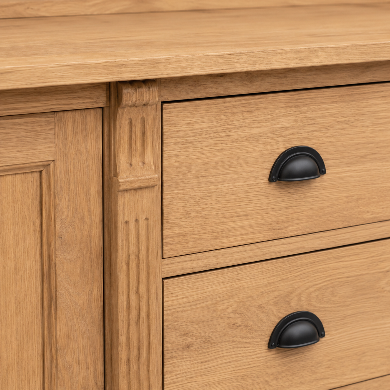 Sideboard - Ardenne - Solid Oak - 223 x 51 x 228 cm - Oak