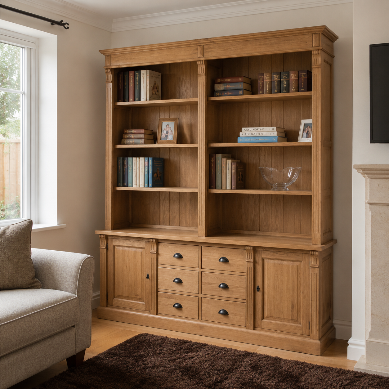 Sideboard - Ardenne - Solid Oak - 223 x 51 x 228 cm - Oak