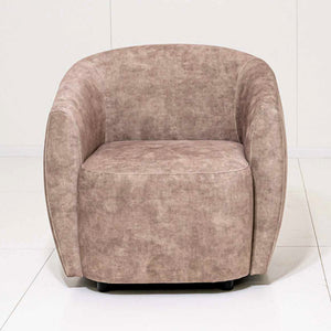 Fauteuil Bassevelde - Rose poudré - 82 x 85 x 76 cm