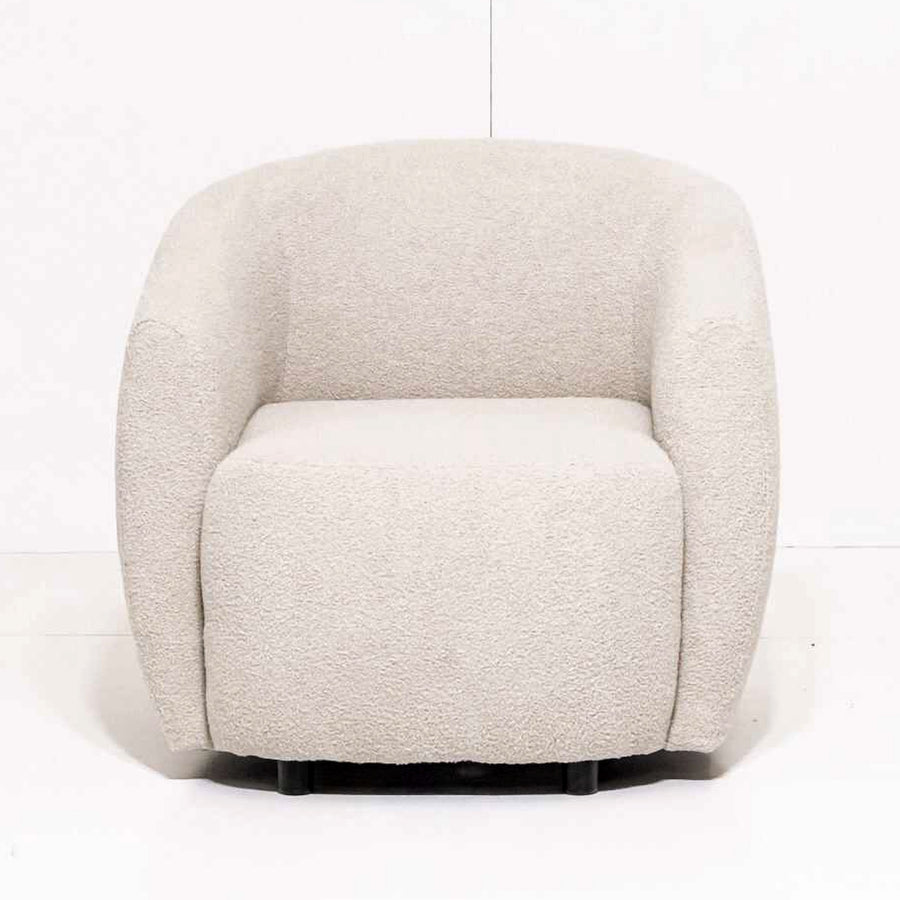 Armchair Bassevelde - Light Cream Beige - 82 x 85 x 76 cm | Marcottestyle