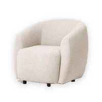 Armchair Bassevelde - Light Cream Beige - 82 x 85 x 76 cm | Marcottestyle