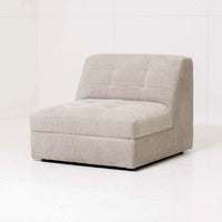 Armchair Petegem - Light Grey - 87 x 95 x 74 cm | Marcottestyle