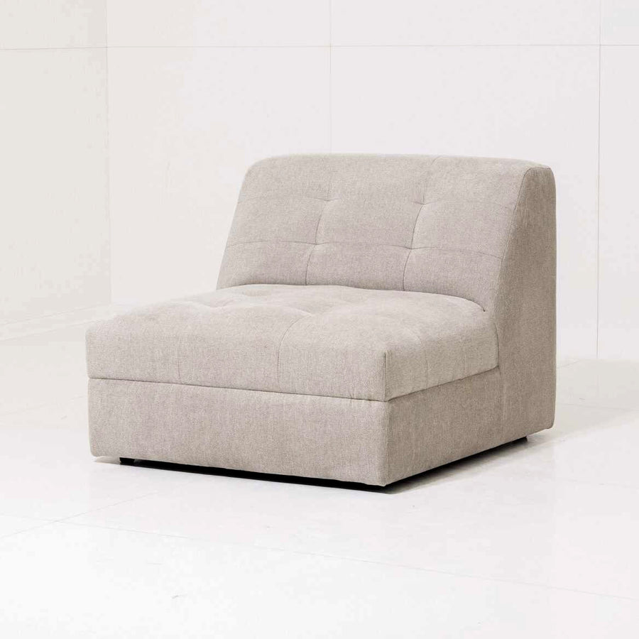 Armchair Petegem - Light Grey - 87 x 95 x 74 cm | Marcottestyle