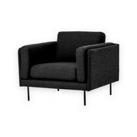 Armchair Wortegem - Charcoal - 95 x 87 x 80 cm | Marcottestyle