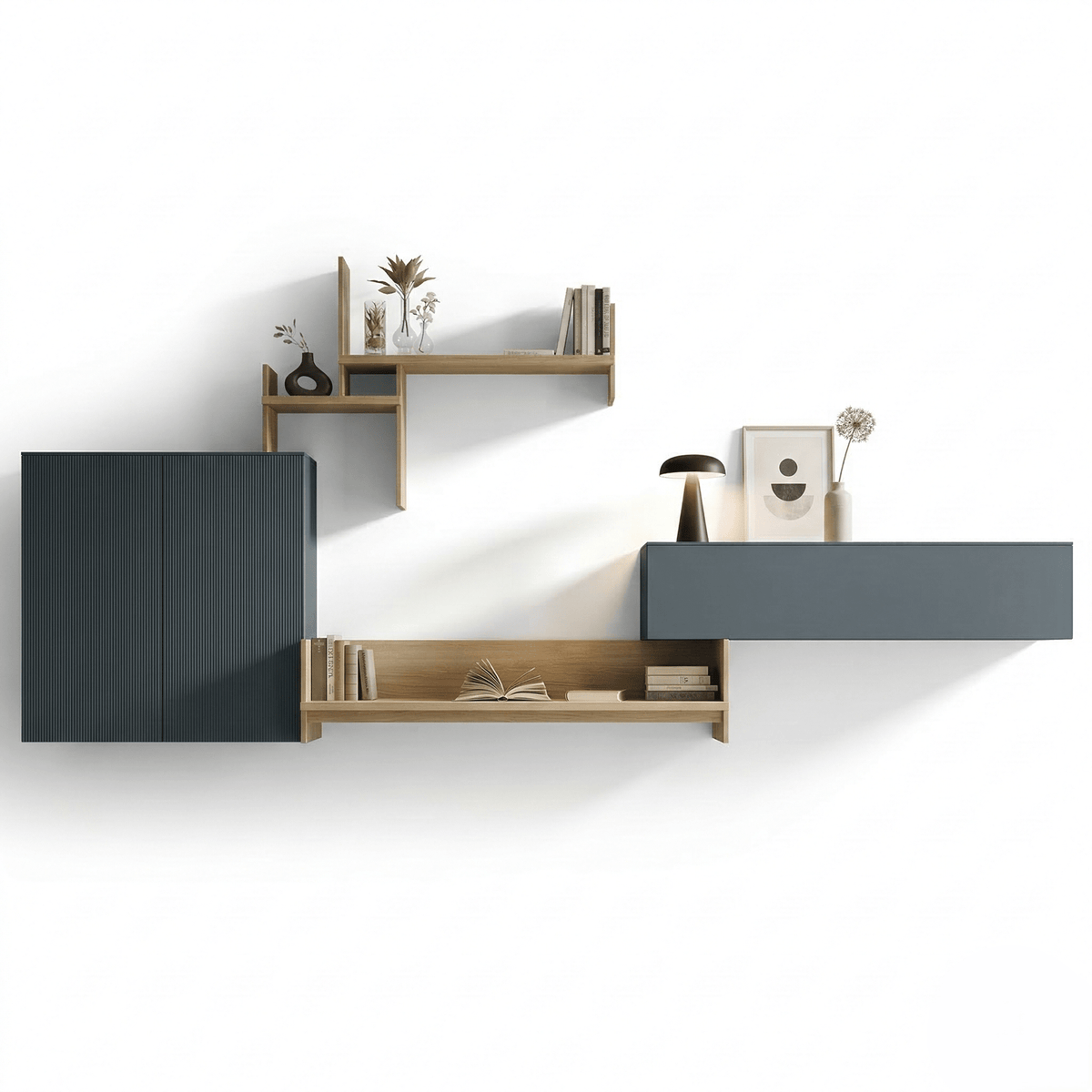 Arvello Modular Designer Wall Unit | Modern Italian Floating Media & Storage System - Marcottestyle Shop | Marcottestyle