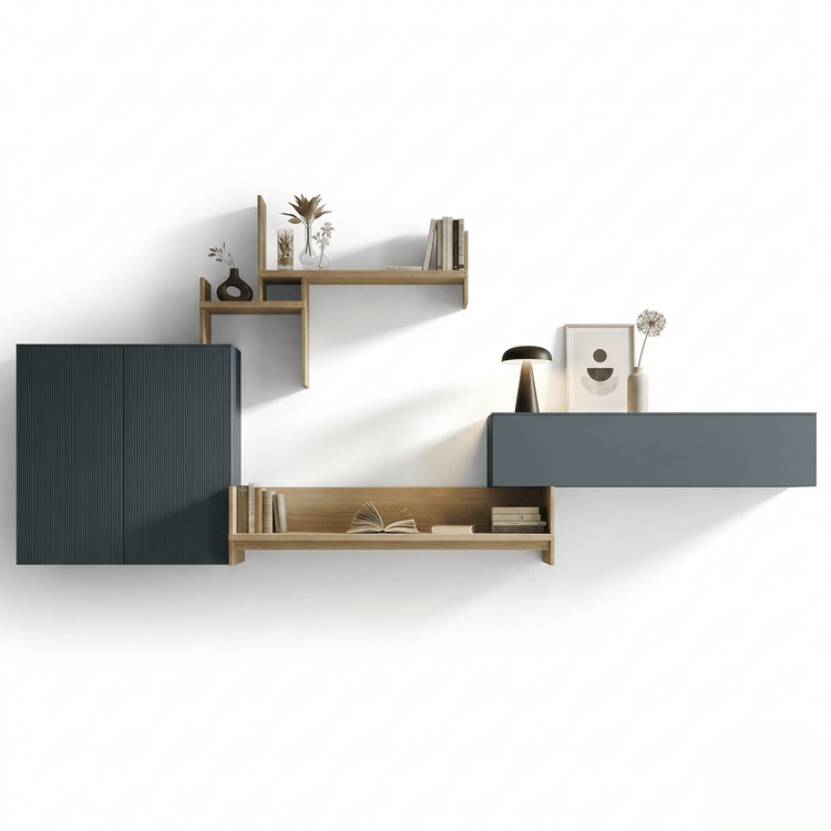 Arvello Modular Designer Wall Unit | Modern Italian Floating Media & Storage System - Marcottestyle Shop | Marcottestyle