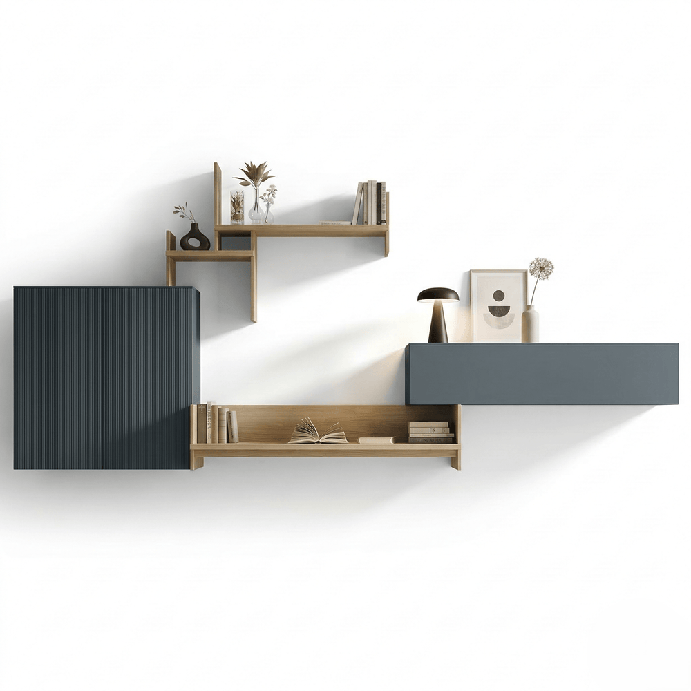 Arvello Modular Designer Wall Unit | Modern Italian Floating Media & Storage System