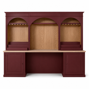 Bar Cabinet - Bandol - Solid Pine - 300 x 65 x 240 cm - Bordeaux