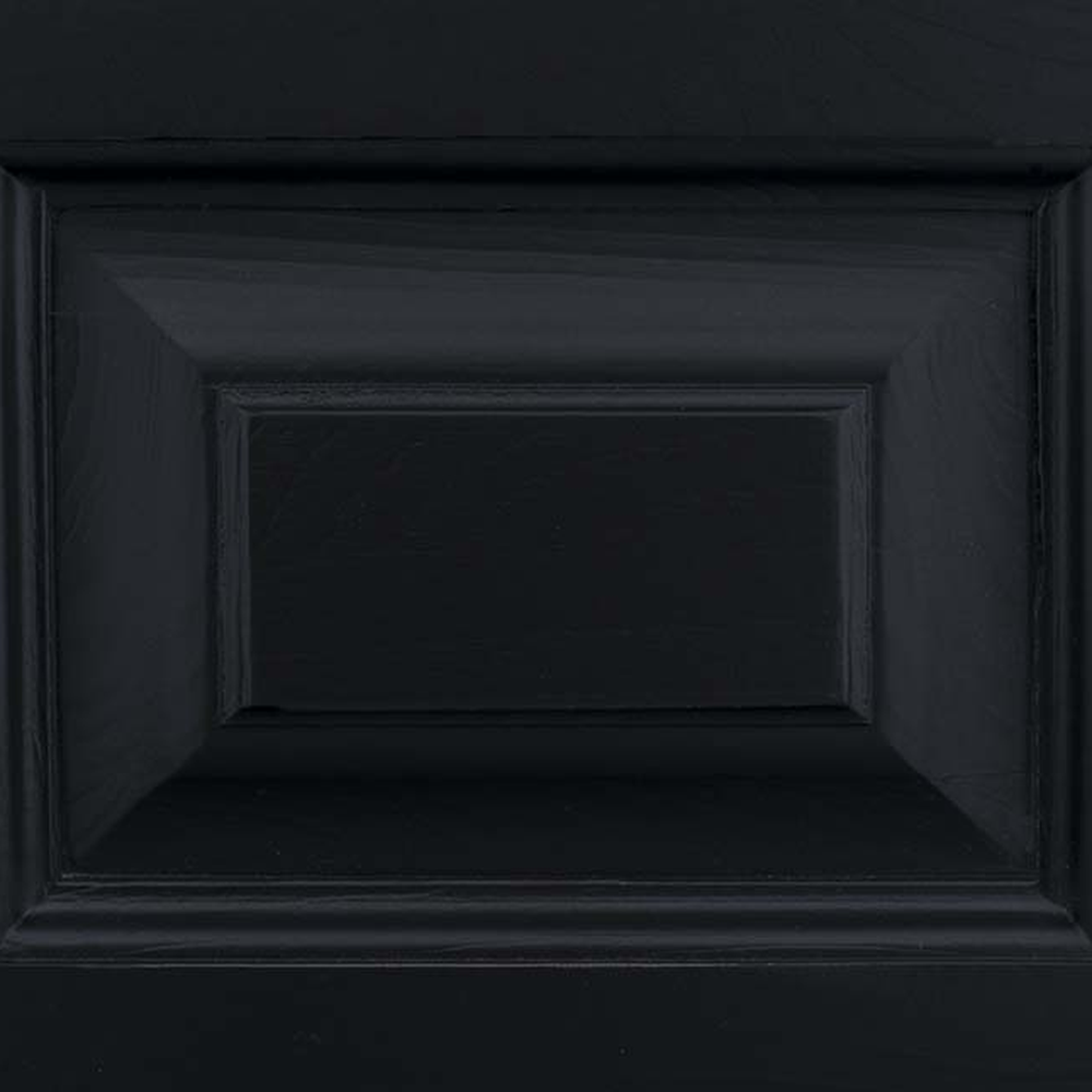 Black colour and material sample for the Bergerac bar cabinet