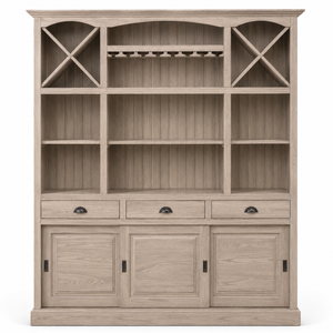Barschrank - Fronsac - Eiche Massiv - 180 x 41 x 210 cm - Eiche