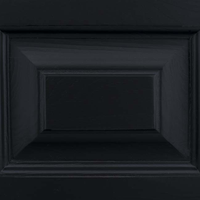 Black colour and material sample for the Thouars bar cabinet