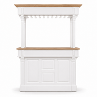 Sauternes bar gallery in white, front view on white background