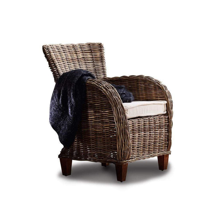 Baroness Kubu Rattan Arm Chair | Marcottestyle