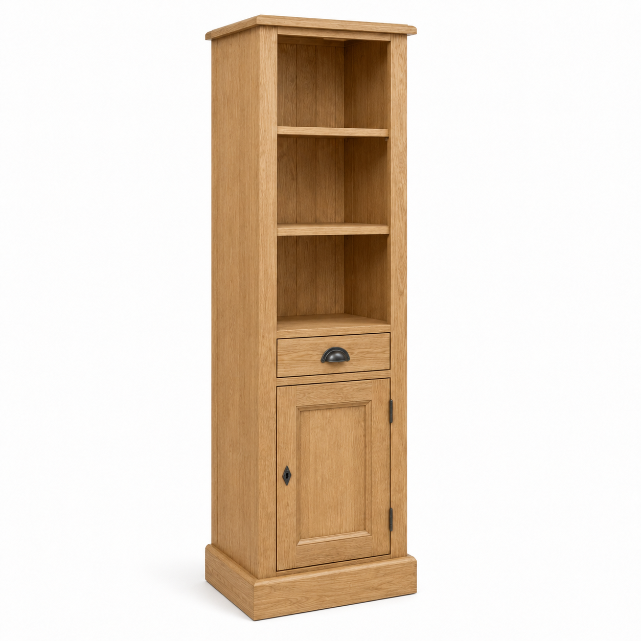 Bathroom cabinet - Roscoff - Solid Oak - 49 x 39 x 160 cm - Oak