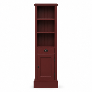 Bathroom cabinet - Roscoff - Solid Pine - 49 x 39 x 160 cm - Bordeaux
