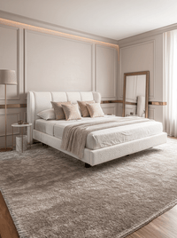 Lit Alice - Naturel Bouclé Ascot Pearl - Marcottestyle Shop 180 x 200cm Without Matress