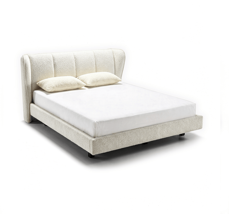 Cama Alice - Natural Bouclé Ascot Pearl - Marcottestyle Shop 180 x 200cm Without Matress | Marcottestyle