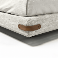 Bett Monza - Natur Bouclé - Marcottestyle Shop 180 x 200cm Without Matress