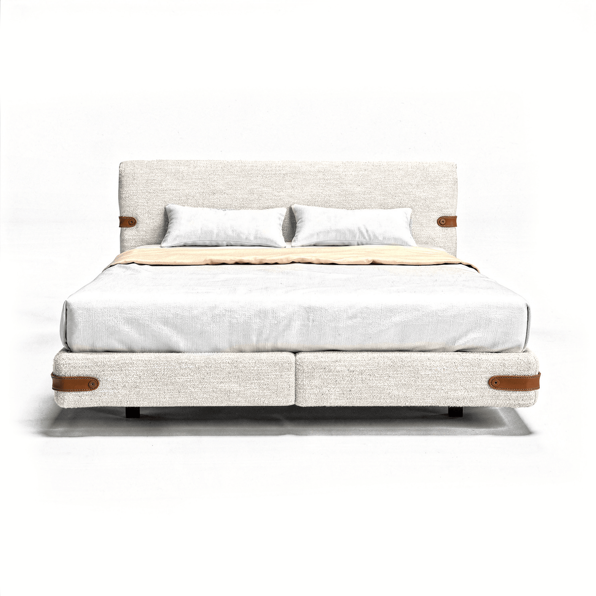 Cama Monza - Natural Bouclé - Marcottestyle Shop 180 x 200cm Without Matress | Marcottestyle
