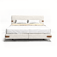 Bett Monza - Natur Bouclé - Marcottestyle Shop 180 x 200cm Without Matress