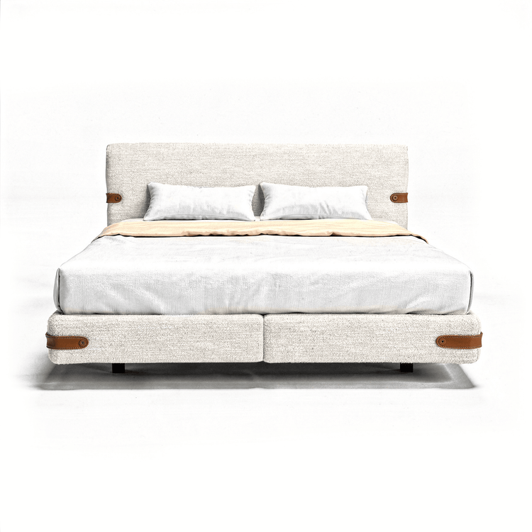 Cama Monza - Natural Bouclé - Marcottestyle Shop 180 x 200cm Without Matress | Marcottestyle