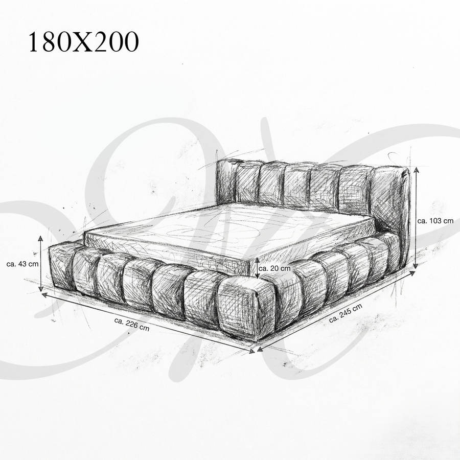 Lit Vellura - Noir | Slatted Base & Matress