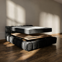 Lit Vellura - Noir | Slatted Base & Matress