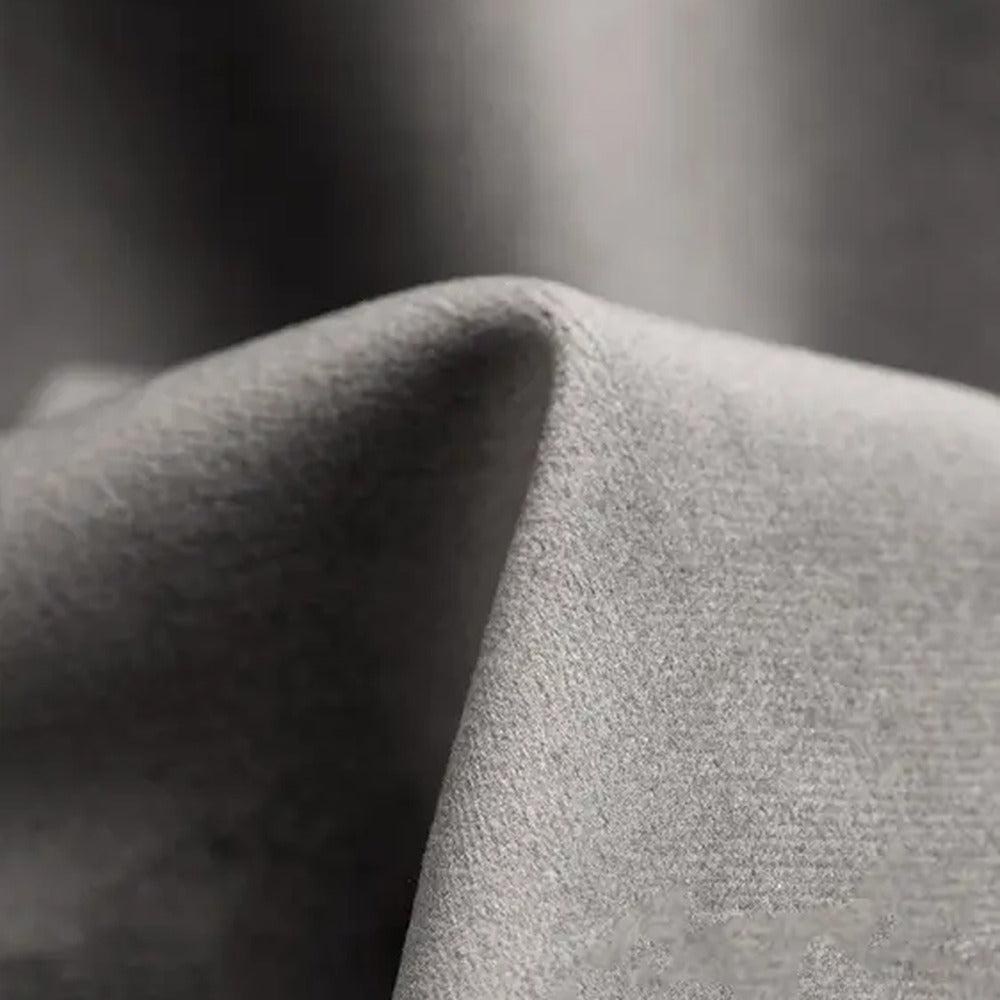 Bluvel 14 Silver Grey velvet fabric - Dining Chair Canon - Alcantara Silver Grey | Marcottestyle