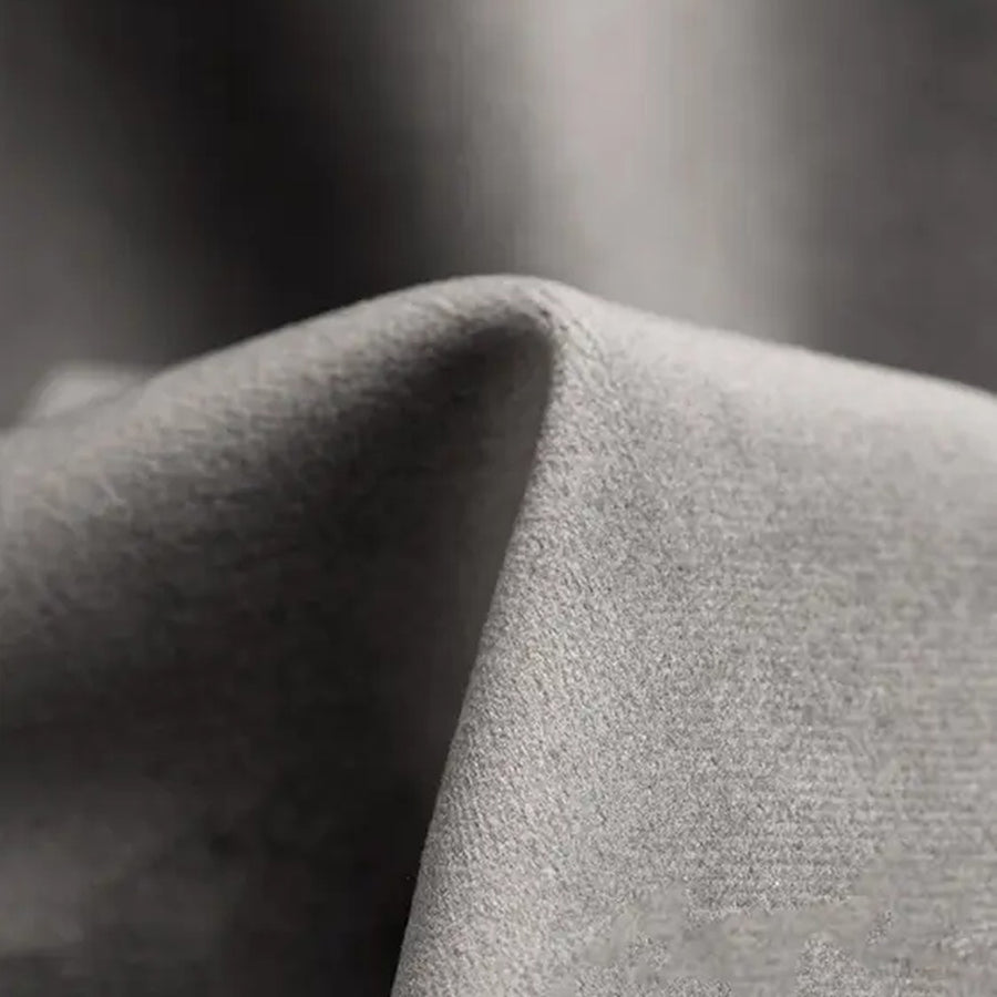 Bluvel 14 Silver Grey velvet fabric - Dining Chair Canon - Alcantara Silver Grey | Marcottestyle