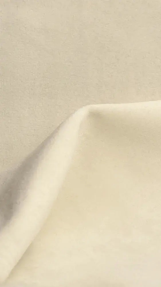 Bluvel 22 Cream velvet fabric