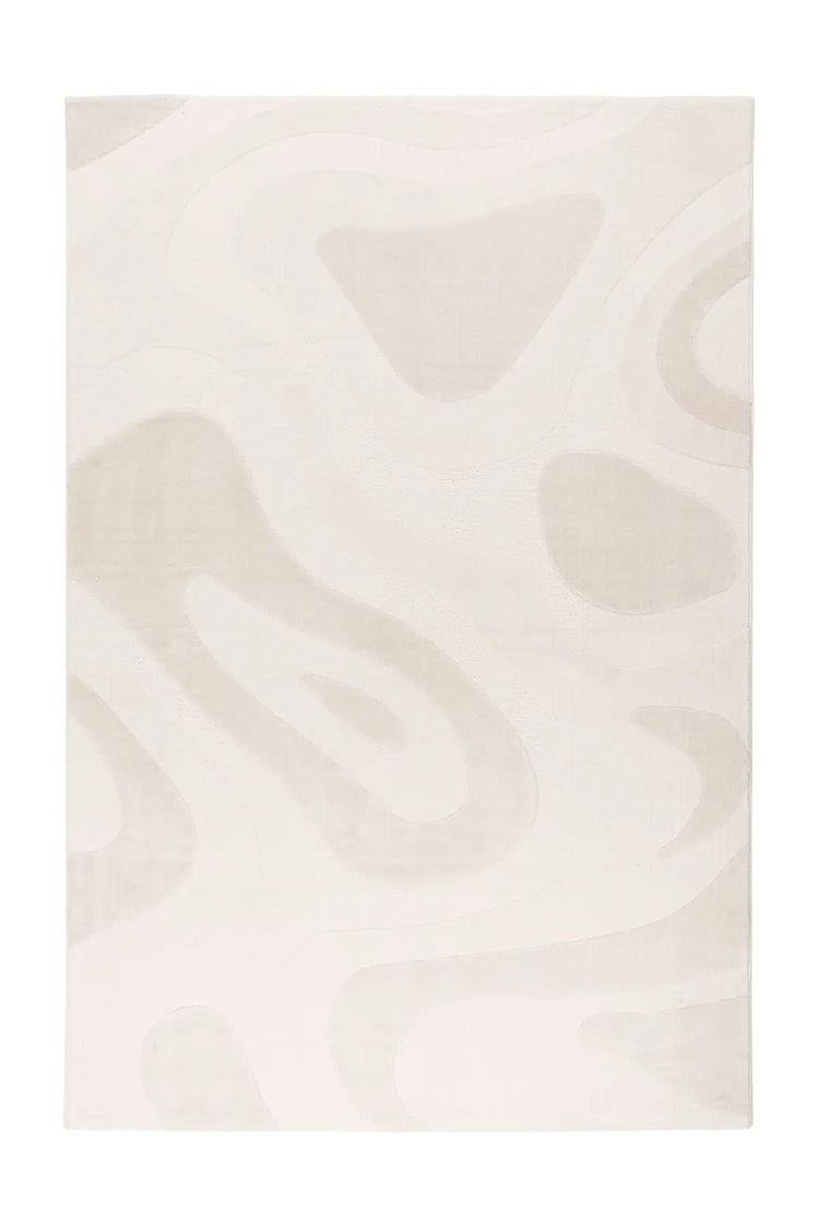 High-Pile Rug - Belmonte Cream Abstract