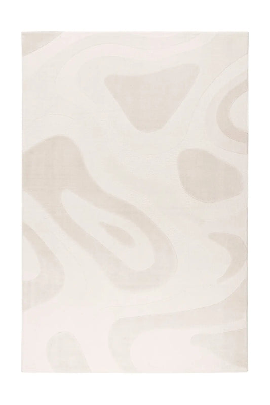 High-Pile Rug - Belmonte Cream Abstract