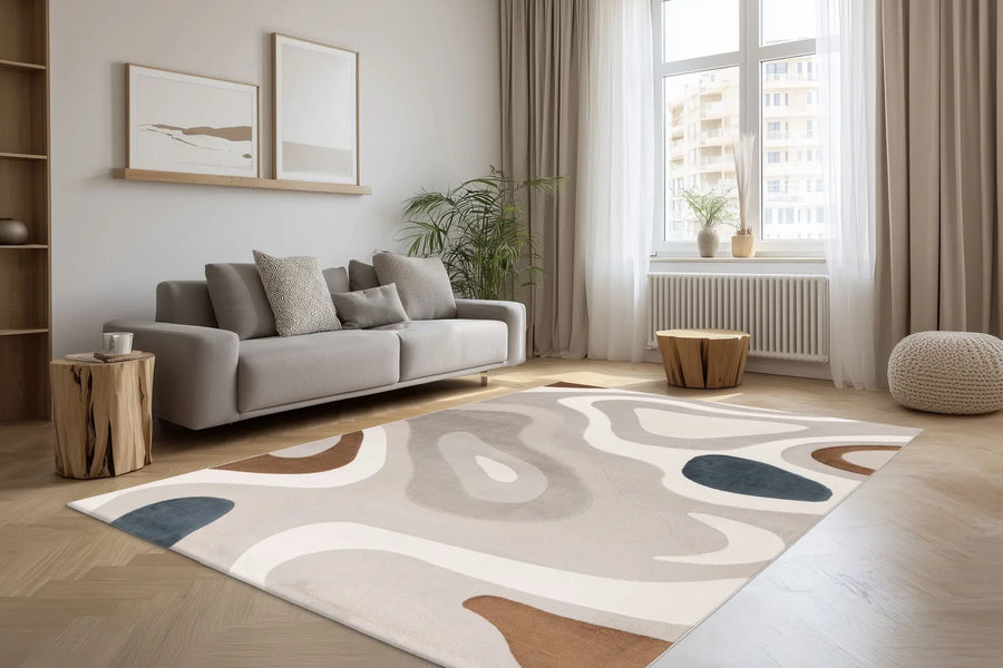 Hoogpolig Vloerkleed - Belmonte Multikleur Abstract