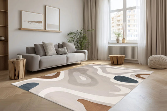 Hoogpolig Vloerkleed - Belmonte Multikleur Abstract