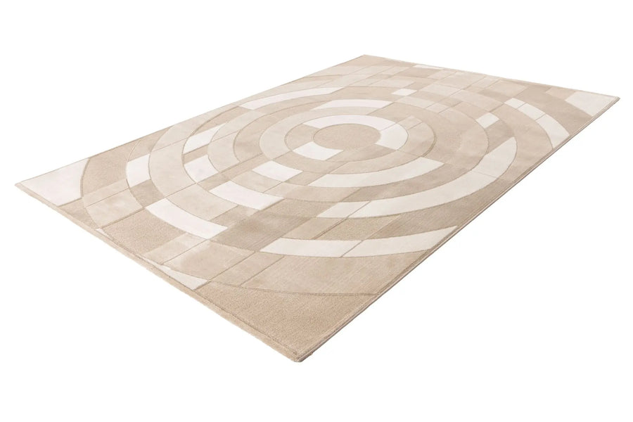 High-Pile Rug - Belmonte Beige Graphic
