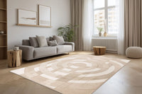 High-Pile Rug - Belmonte Beige Graphic
