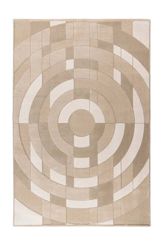 High-Pile Rug - Belmonte Beige Graphic