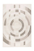 High-Pile Rug - Belmonte Silver Graphic
