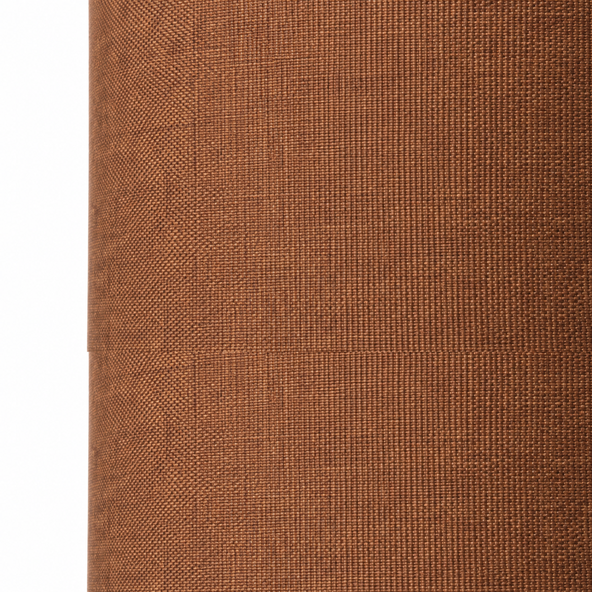 Extreme close-up macro detail of Table Lamp Boe 7909Z showing intricate fabric texture weave and material finish of the taupe sand lampshade at high resolution by Marcottestyle