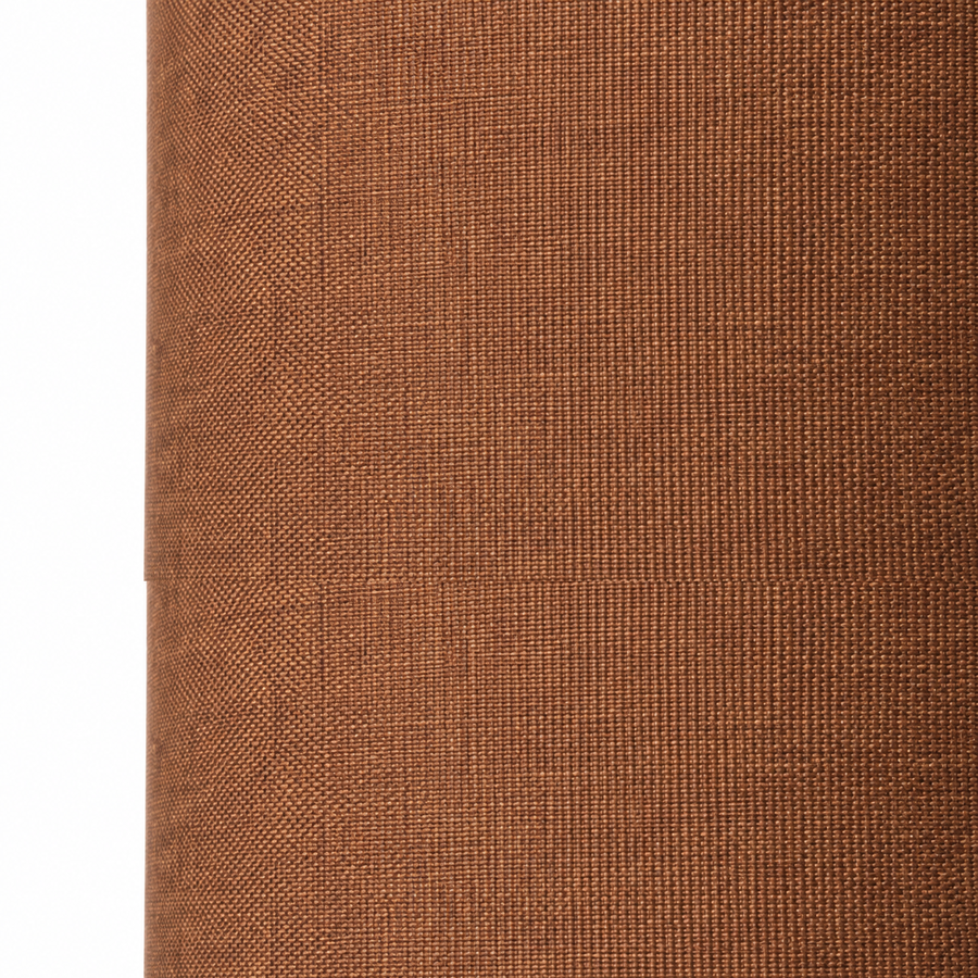 Extreme close-up macro detail of Lampe de table Boe 7909Z showing intricate fabric texture weave and material finish of the taupe sand lampshade at high resolution by Marcottestyle