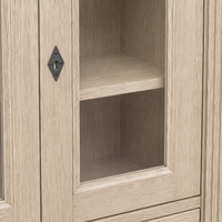 Bookcase - Nevers - Solid Oak - 180 x 39 x 140 cm - Oak