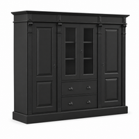 Bookcase - Nevers - Solid Pine - 180 x 39 x 140 cm - Black