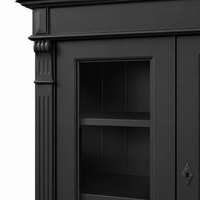 Bookcase - Nevers - Solid Pine - 180 x 39 x 140 cm - Black